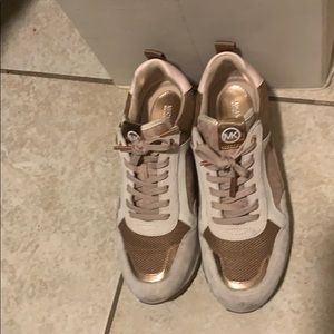 Rose Gold Michael Kors Sneakers